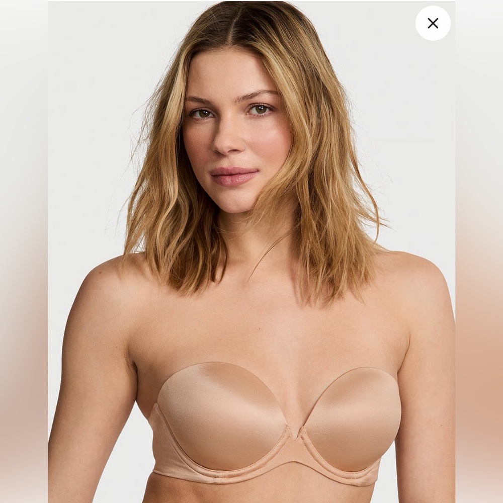Victoria's Secret Strapless Very Sexy Push up Bra Nude 36DD